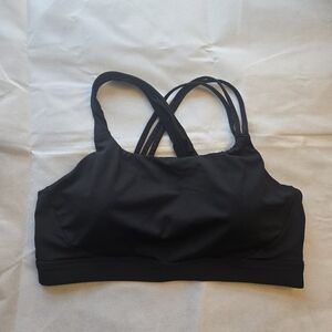 Athleta Womens XL Train Free D-DD Cup Black Sports Bra